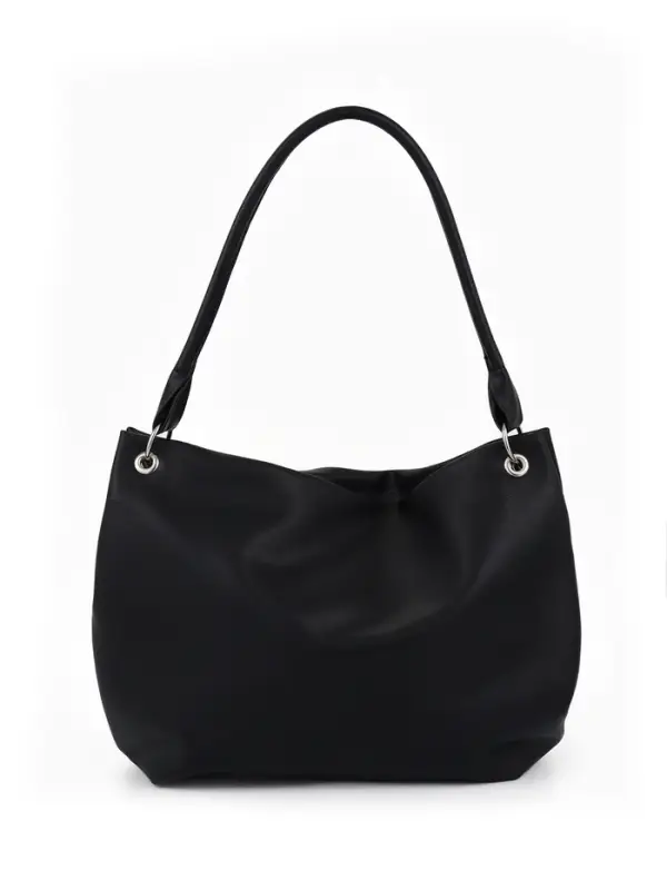 Сумка - мешок женская TEXTURA, на молнии, 36&times;10&times;28 см, чёрная