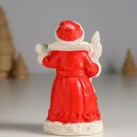Фигура гипс "Дед Мороз с посохом" 10х6 см,