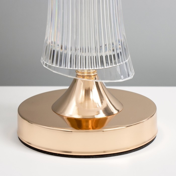 Настольная лампа Настольная лампа "Карро" E27 40Вт золото 25х25х42 см RISALUX