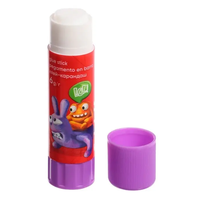 Клей-карандаш 6г ErichKrause EasyStick  Клей-карандаш 6г ErichKrause EasyStick "Jolly Friends" PVP, экономичный расход, микс