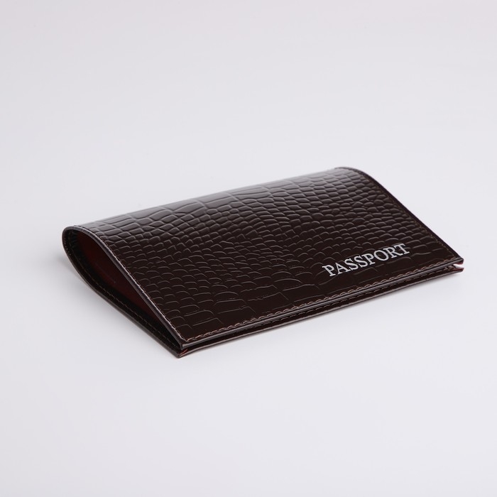Обложка для паспорта, цвет тёмно-коричневый Обложка для паспорта, цвет тёмно-коричневый