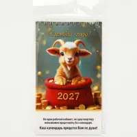 Календарь 2027, настольный, домик &laquo;Символ года&raquo;