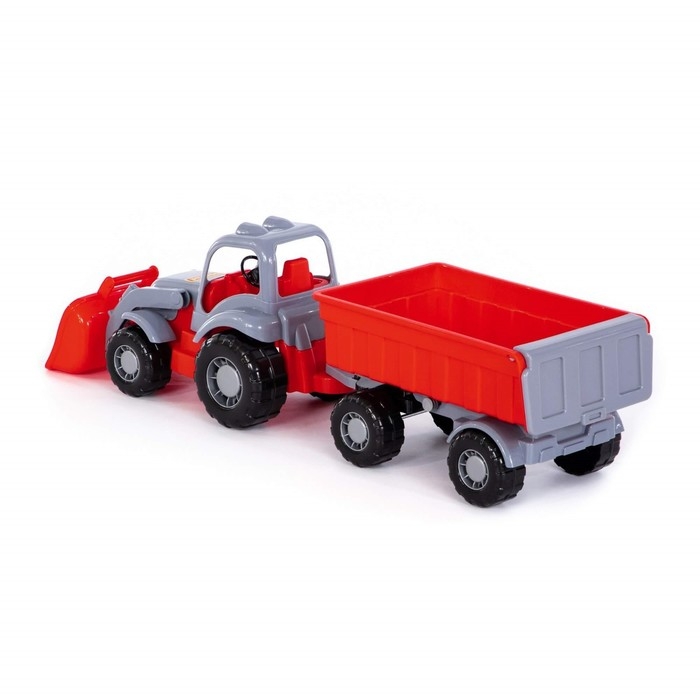 Трактор с прицепом №1 и ковшом «Силач», МИКС Трактор с прицепом №1 и ковшом «Силач», МИКС