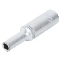 Головка торцевая 1/4"DR шестигранная 4.5мм, L=50мм пласт.подвес