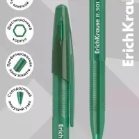 Ручка шариковая ErichKrause R-301 Stick Original, узел 1мм, зеленая