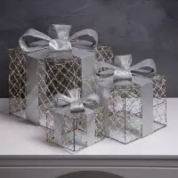 Светодиодная фигура &laquo;Подарки&raquo; 20&times;15&times;10 см, 35 LED, батарейки AAх2 (не в комплекте), свечение теплое белое