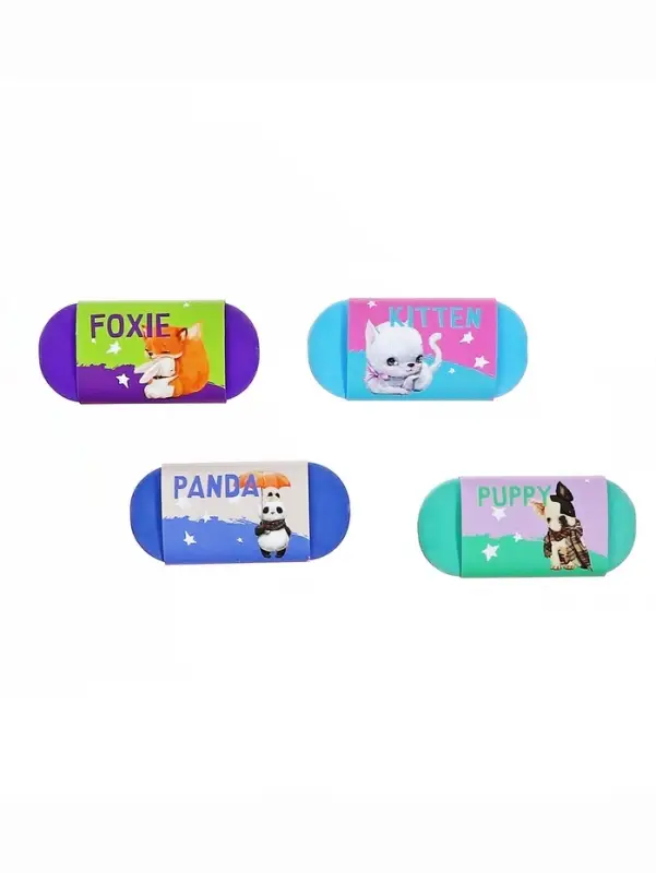 Ластик HappyGraphix Kids, овальный, мягкий, МИКС Ластик HappyGraphix Kids, овальный, мягкий, МИКС