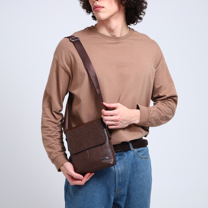 Сумка мужская, цвет коричневый Сумка мужская, цвет коричневый