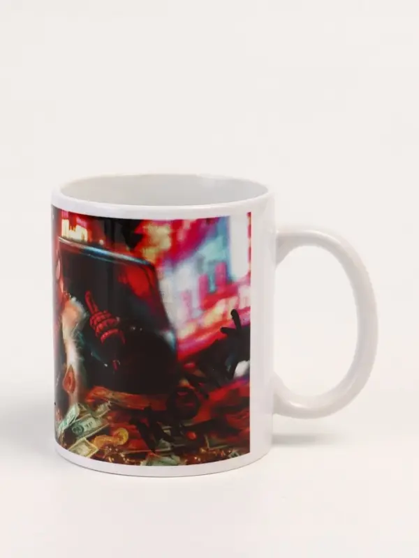 Кружка керамическаяв коробке «Человек паук деньги», 320 мл