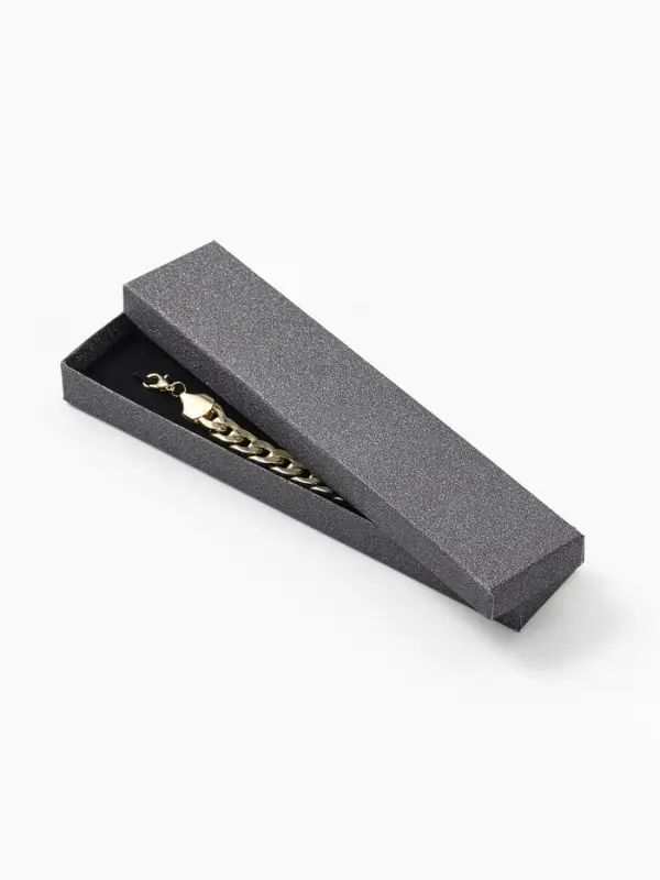 Набор коробочек подарочных 6 шт. под браслет/цепочку &laquo;Блеск&raquo;, 21&times;4 см, цв чёрный (7892893)   1096359