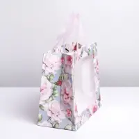 Пакет подарочный крафтовый с пластиковым окном, упаковка, &laquo;Beautiful&raquo;, 24&times;20&times;11 см