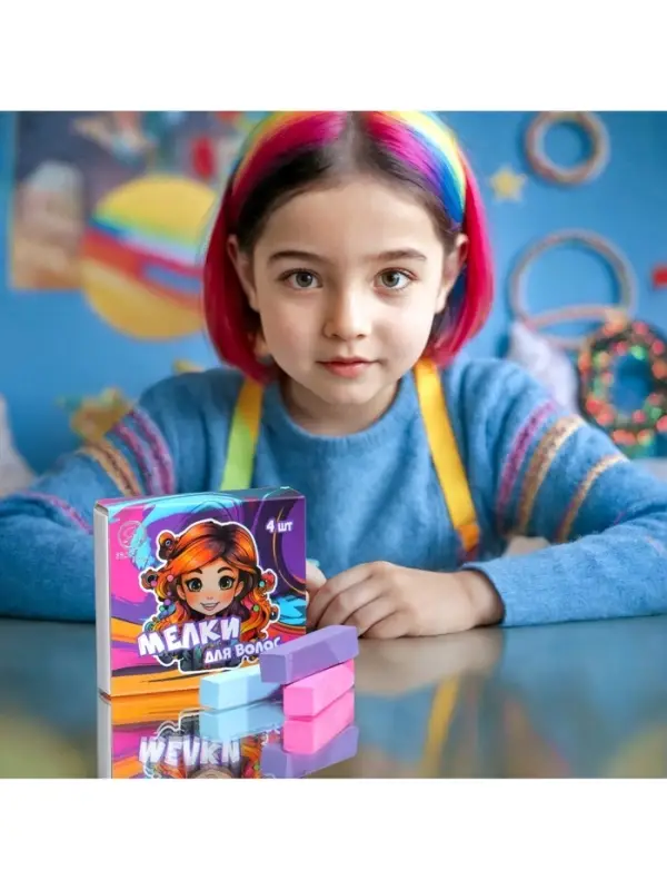 УЦЕНКА Мелки для волос 4 цвета