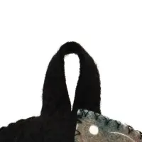 Набор для бани с принтом &laquo;Крутой мужик&raquo;, 4 предмета: шапка, рукавица, тапочки, коврик, полиэфир, тёмный, &laquo;Банная забава&raquo;