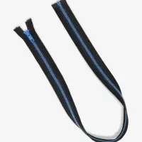 Молния &laquo;Трактор&raquo;, №5, разъёмная, замок автомат, 70 см, контрастное звено, чёрная