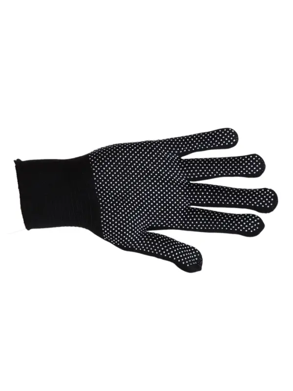 Перчатки садовые, х/б, с нейлоновой нитью, с ПВХ точками, размер 9, чёрные, Greengo Перчатки садовые, х/б, с нейлоновой нитью, с ПВХ точками, размер 9, чёрные, Greengo