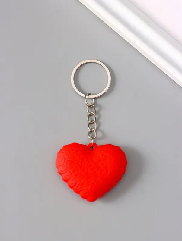 Брелок для ключей «Сердце с надписью - love», резина, 4×3×1.4 см, МИКС Брелок для ключей «Сердце с надписью - love», резина, 4×3×1.4 см, МИКС