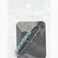 Булавка &laquo;Вечеринка&raquo; стразы, 7 см, голубая в серебре