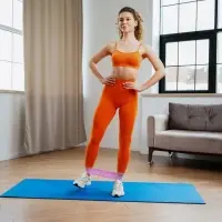 Фитнес-резинка ONLYTOP, 30&times;5&times;0.11 см, нагрузка 10 кг, МИКС