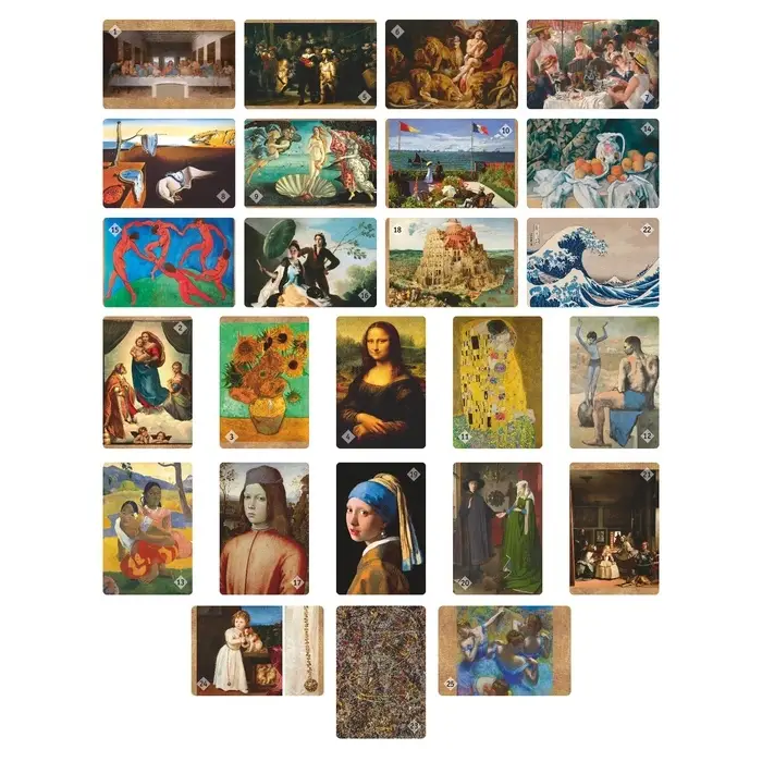 Настольная игра &laquo;Мемо. Мировые шедевры&raquo; 50 карточек
