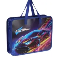 Папка с ручками &laquo;Автомобиль&raquo;, А4, пластиковая, 70 мм, 322&times;256 мм