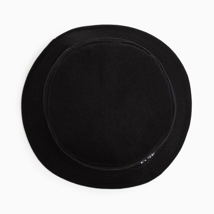 Панама MINAKU с надписью, цвет чёрный, размер 56-58 Панама MINAKU с надписью, цвет чёрный, размер 56-58