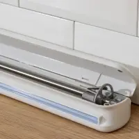 Диспенсер для пищевой плёнки Доляна, 37.3&times;6.5&times;5.3 см, пластик, белый