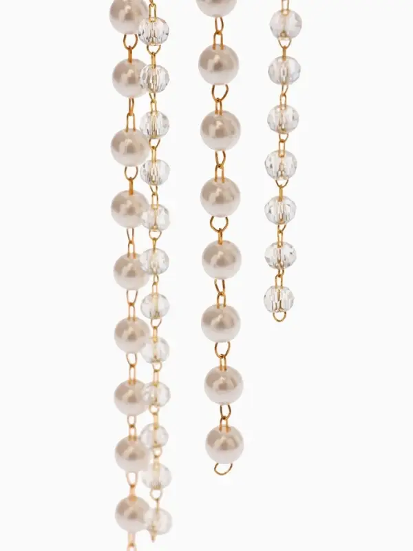 Украшение для волос «Паутина», 50 см, белое в золоте Украшение для волос «Паутина», 50 см, белое в золоте