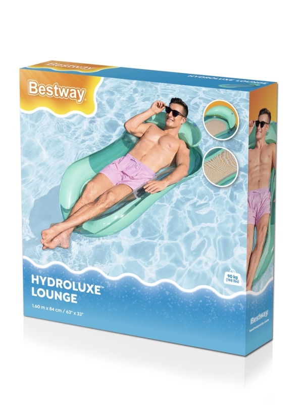 Шезлонг надувной для плавания, 160 х 84 см, цвета МИКС, 43103 Bestway Шезлонг надувной для плавания, 160 х 84 см, цвета МИКС, 43103 Bestway