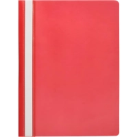 Скоросшиватель пластиковый A4  (100/110) крас 10шт/уп Россия