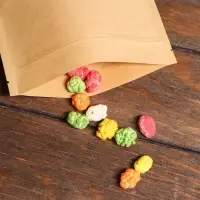Пакет Zip - lock Крафт с прямоугольным окном, плоский, 16×26 см