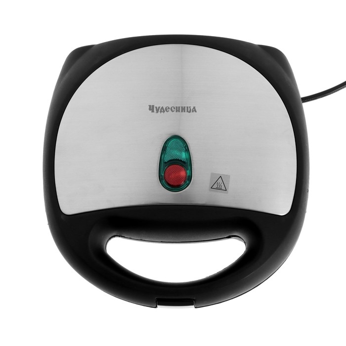 Вафельница электрическая Вафельница электрическая "Чудесница" ЭВ-4, 700 Вт, пончики, сэндвичи, чёрно-серебристая