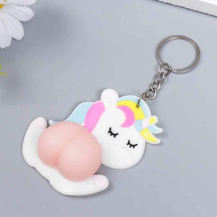 Брелок резина Брелок резина "Единорожка с попкой" 8х4 см