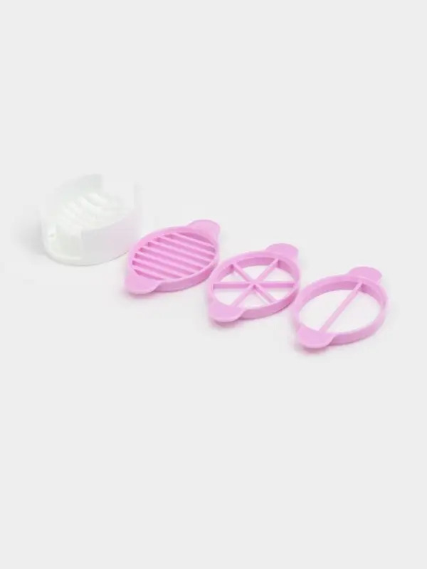 Яйцерезка - овощерезка Доляна &laquo;Филти&raquo;, 3 насадки, 33.5&times;7&times;3 см, пластик, МИКС