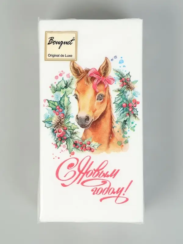 Символ года (6+6) 1/8 Салфетка 33х33, 2 слоя, 20шт. /12 , шт