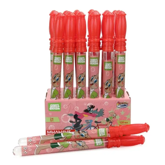 Мыльные пузыри "Ну, погоди!", 120мл, в колбе 01108-120ЭД