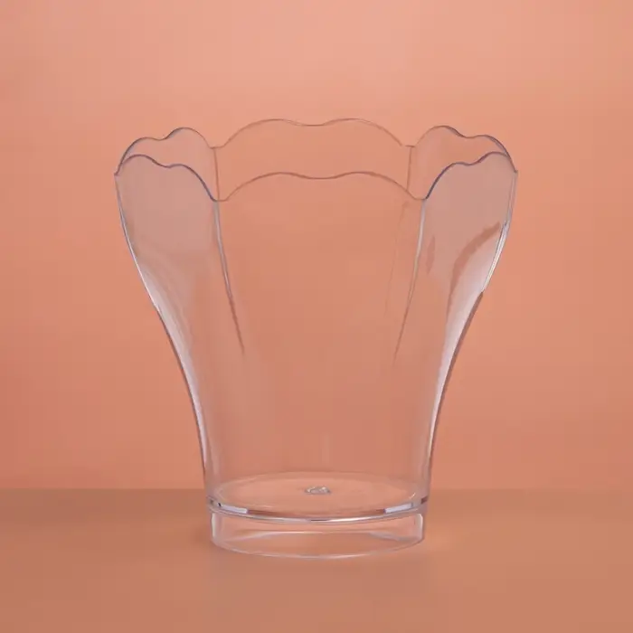 Форма пластиковая одноразовая для фуршета «Незабудка», 100 мл, прозрачная