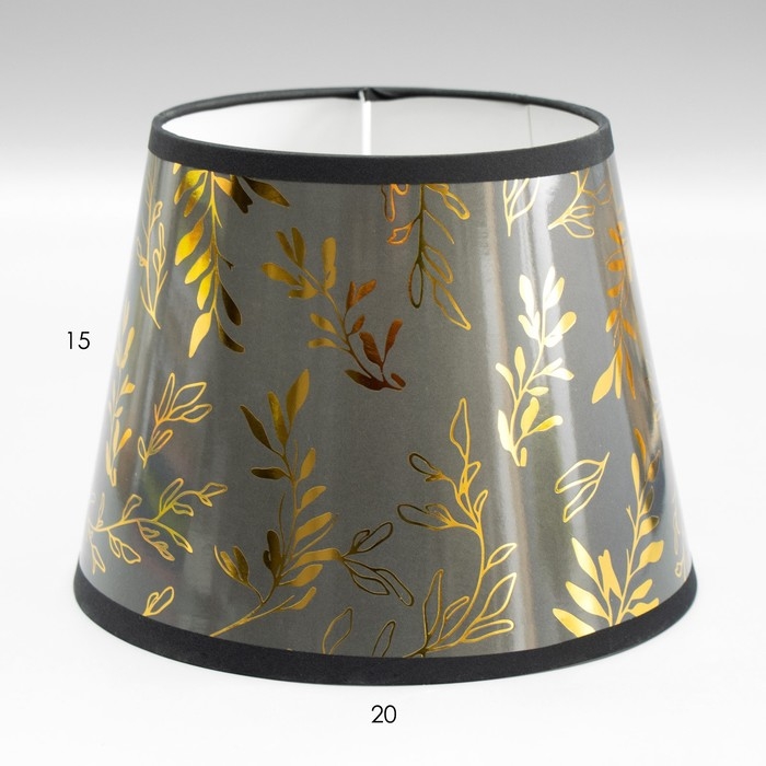 Абажур Абажур "Листья" Е14 серый 20x20x15 см