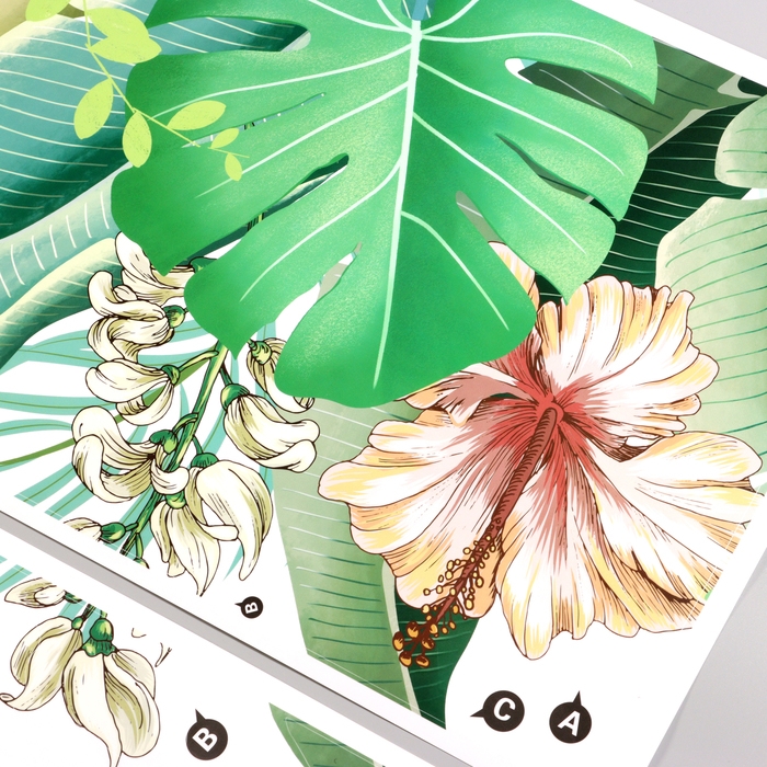 Наклейка 3Д интерьерная Папоротник 90*60см Наклейка 3Д интерьерная Папоротник 90*60см