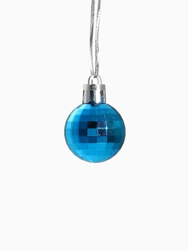 Ёлочные игрушки &laquo;Талла&raquo;, шары новогодние, набор 12 шт. (4 шара, 2 сосульки, 6 звёзд), голубой