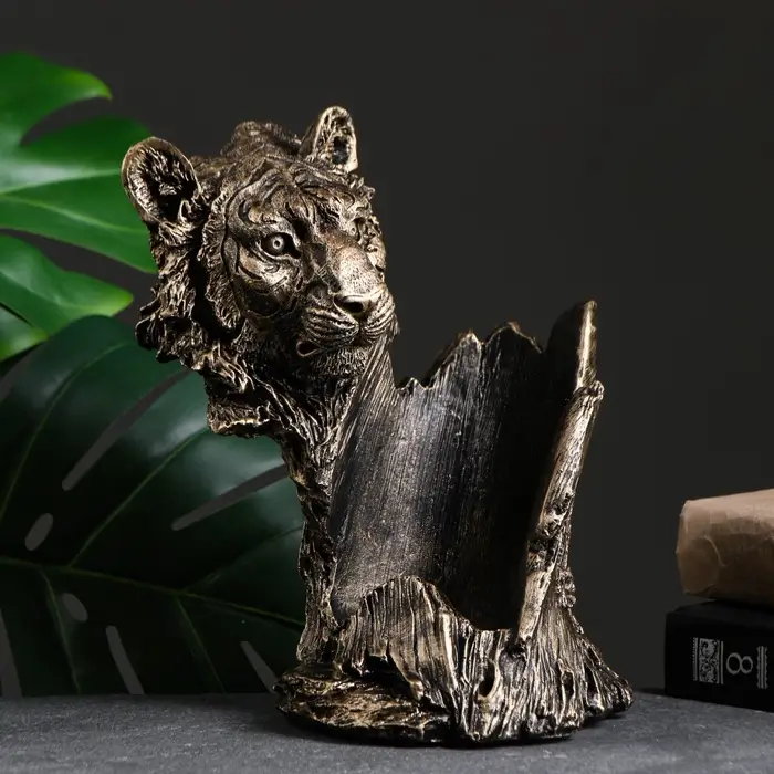 Подставка для бутылки &laquo;Тигр&raquo;, под бронзу, 16&times;18&times;24 см