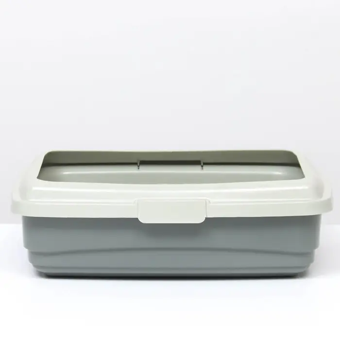 Лоток большой с сеткой и бортиком Atlantis &laquo;Стандарт&raquo;, 43&times;33&times;12.5 см, серый