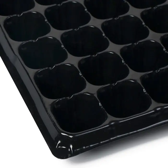 Кассета для рассады, на 72 ячейки, по 50 мл, из пластика, чёрная, 54×28×4 см, Greengo