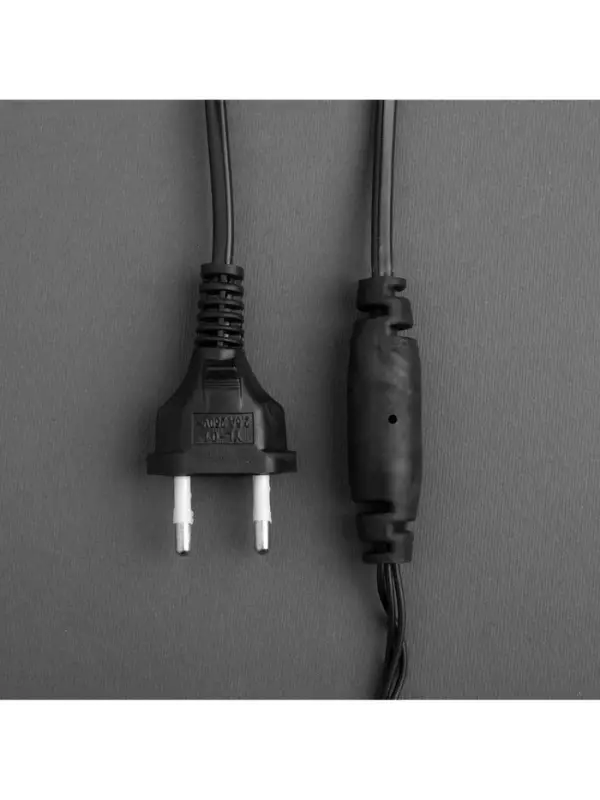 Гирлянда &laquo;Нить&raquo; 20 м с насадками &laquo;Шарики 1.5 см&raquo;, IP44, тёмная нить, 200 LED, свечение мульти (RG/RB), мигание, 220 В