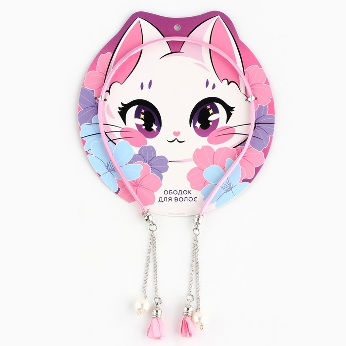 Ободок для волос с декоративными элементами «Милашка», 0.8 х 13 х 24 см Ободок для волос с декоративными элементами «Милашка», 0.8 х 13 х 24 см