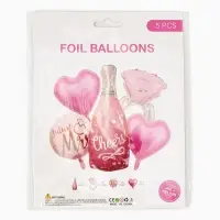 Воздушные шары фольгированные, набор &laquo;Девичник&raquo;, 5 шт.