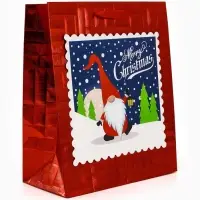 Набор подарочных пакетов «Новый год», 2 шт,  25,4 × 30,5 × 12,7 см