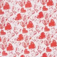 Бумага упаковочная &laquo;Сердечки&raquo;, глянец, 100&times;70 см, 1 шт.