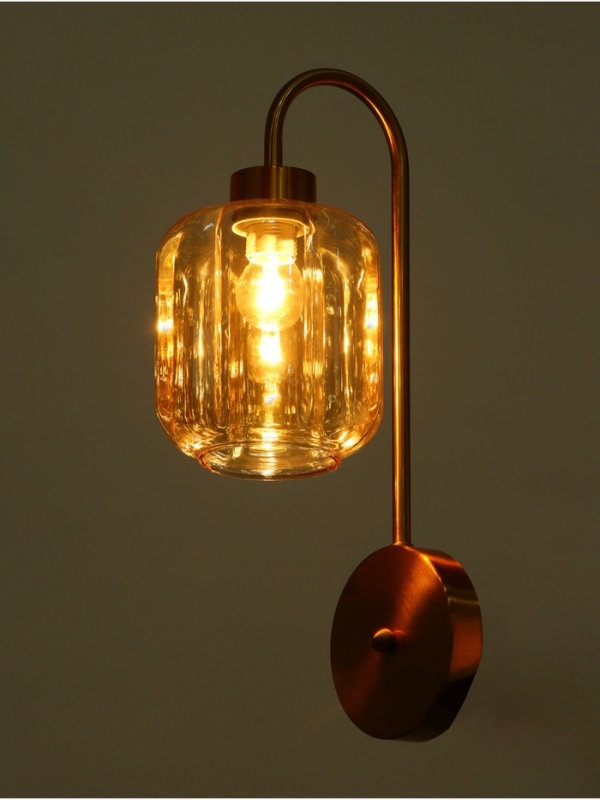 Бра «Лестер» 1х40Вт Е27 золото 13х17,5х42см