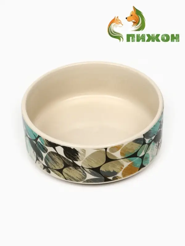 Миска &laquo;Горошек&raquo;, 200 мл, 10.5&times;10.5&times;4 см, керамическая, бежевая