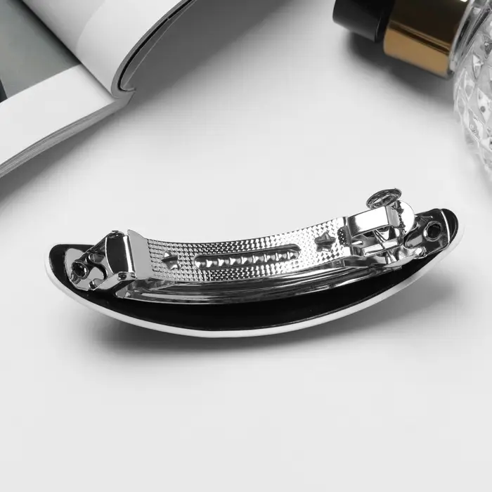 Заколка - автомат для волос QF &laquo;Ночь&raquo;, 9 см, чёрная